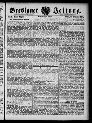 Breslauer Zeitung on Jan 18, 1895