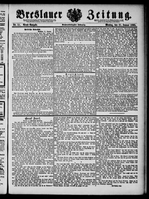 Breslauer Zeitung vom 21.01.1895