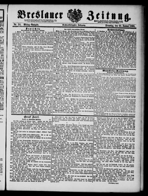 Breslauer Zeitung on Jan 22, 1895