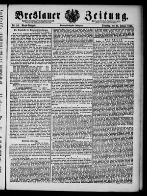 Breslauer Zeitung vom 22.01.1895