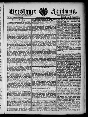 Breslauer Zeitung on Jan 23, 1895