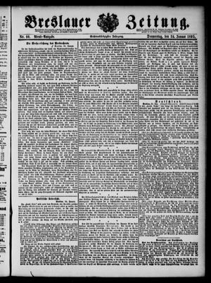 Breslauer Zeitung vom 24.01.1895
