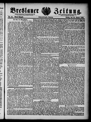 Breslauer Zeitung vom 25.01.1895