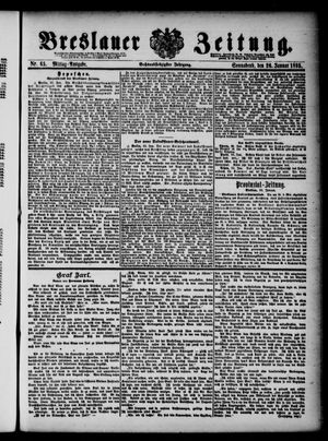 Breslauer Zeitung on Jan 26, 1895