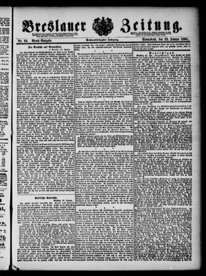Breslauer Zeitung on Jan 26, 1895