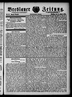 Breslauer Zeitung on Jan 27, 1895