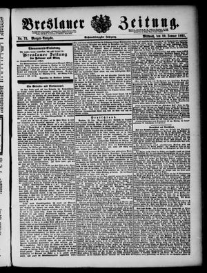 Breslauer Zeitung vom 30.01.1895