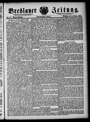 Breslauer Zeitung on Feb 6, 1895