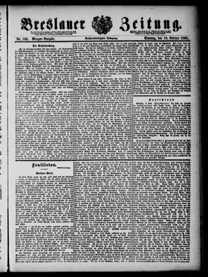 Breslauer Zeitung on Feb 10, 1895