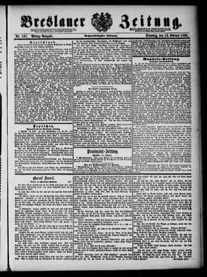 Breslauer Zeitung on Feb 12, 1895