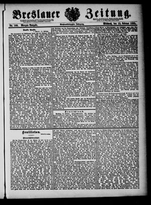 Breslauer Zeitung on Feb 13, 1895