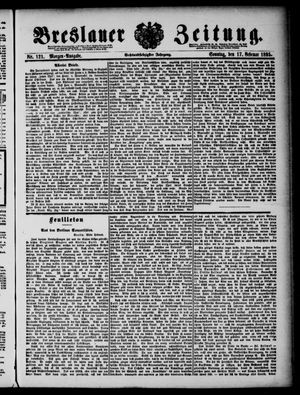 Breslauer Zeitung on Feb 17, 1895