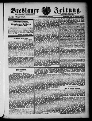 Breslauer Zeitung vom 21.02.1895