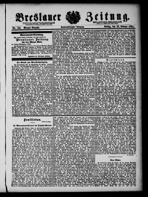 Breslauer Zeitung on Feb 22, 1895