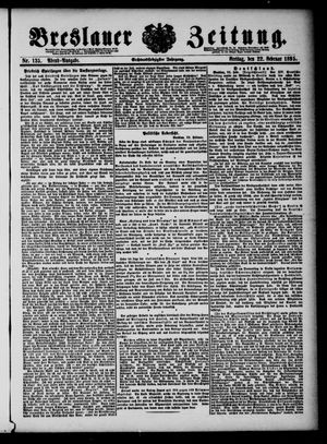 Breslauer Zeitung on Feb 22, 1895