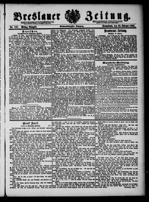 Breslauer Zeitung on Feb 23, 1895