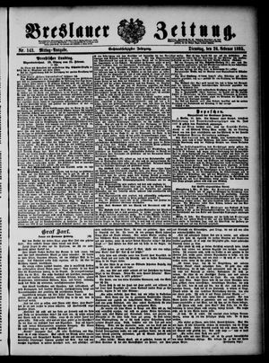 Breslauer Zeitung on Feb 26, 1895