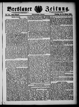 Breslauer Zeitung on Feb 26, 1895