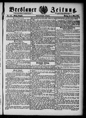 Breslauer Zeitung on Mar 4, 1895