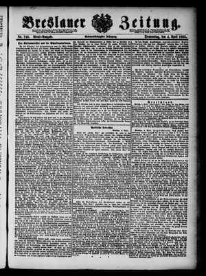 Breslauer Zeitung on Apr 4, 1895