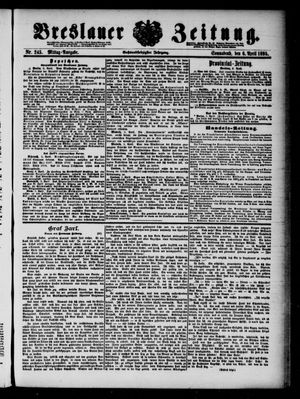Breslauer Zeitung vom 06.04.1895