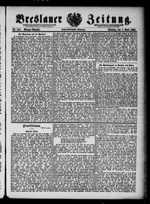 Breslauer Zeitung vom 07.04.1895