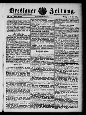 Breslauer Zeitung vom 08.04.1895