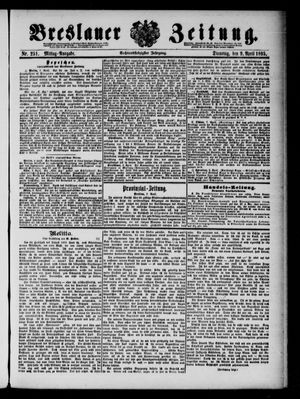 Breslauer Zeitung vom 09.04.1895