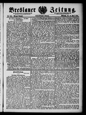 Breslauer Zeitung vom 10.04.1895