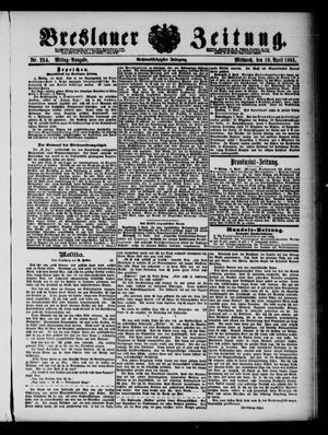 Breslauer Zeitung on Apr 10, 1895