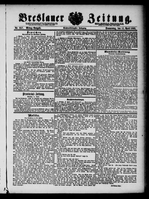 Breslauer Zeitung on Apr 11, 1895