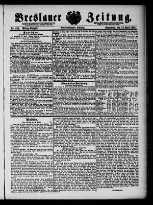 Breslauer Zeitung on Apr 13, 1895
