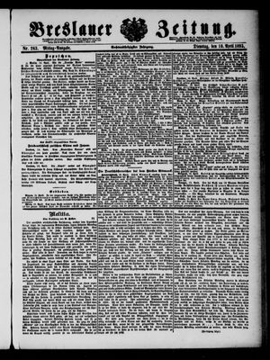 Breslauer Zeitung vom 16.04.1895