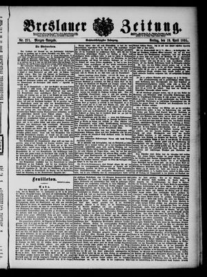 Breslauer Zeitung on Apr 19, 1895