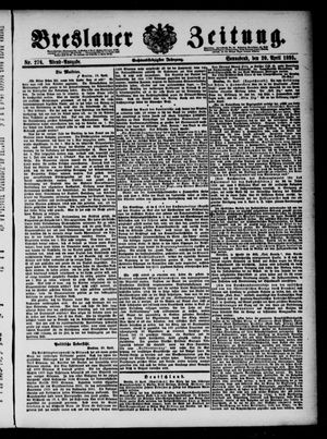 Breslauer Zeitung on Apr 20, 1895