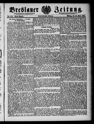 Breslauer Zeitung on Apr 22, 1895