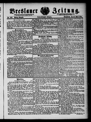 Breslauer Zeitung vom 27.04.1895