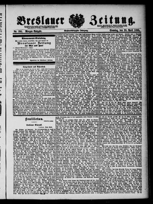 Breslauer Zeitung on Apr 28, 1895