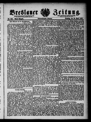 Breslauer Zeitung vom 30.04.1895
