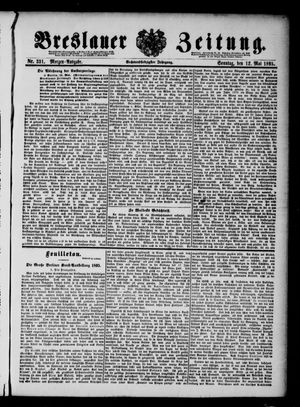 Breslauer Zeitung on May 12, 1895