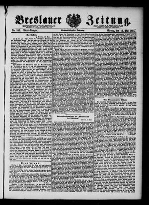 Breslauer Zeitung on May 13, 1895
