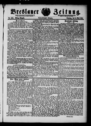 Breslauer Zeitung on May 14, 1895