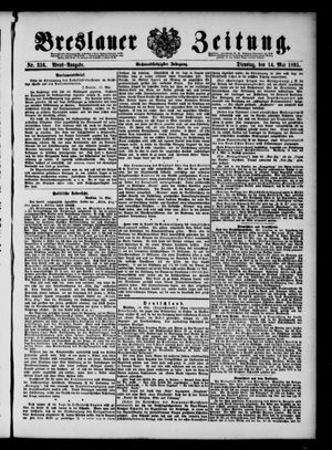Breslauer Zeitung on May 14, 1895