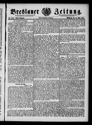 Breslauer Zeitung on May 15, 1895