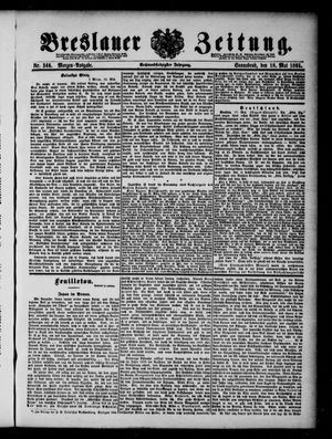 Breslauer Zeitung on May 18, 1895