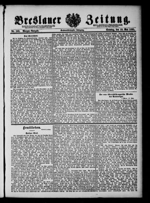 Breslauer Zeitung on May 19, 1895