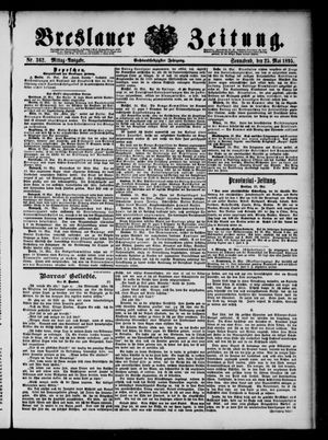 Breslauer Zeitung on May 25, 1895