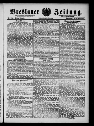 Breslauer Zeitung on May 30, 1895