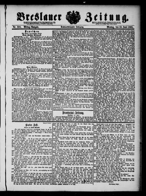 Breslauer Zeitung vom 10.06.1895