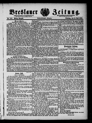 Breslauer Zeitung vom 18.06.1895